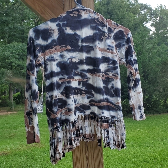 Mini YFB Tie-Dye Top Fringe NWT Size 12 - Picture 3 of 5